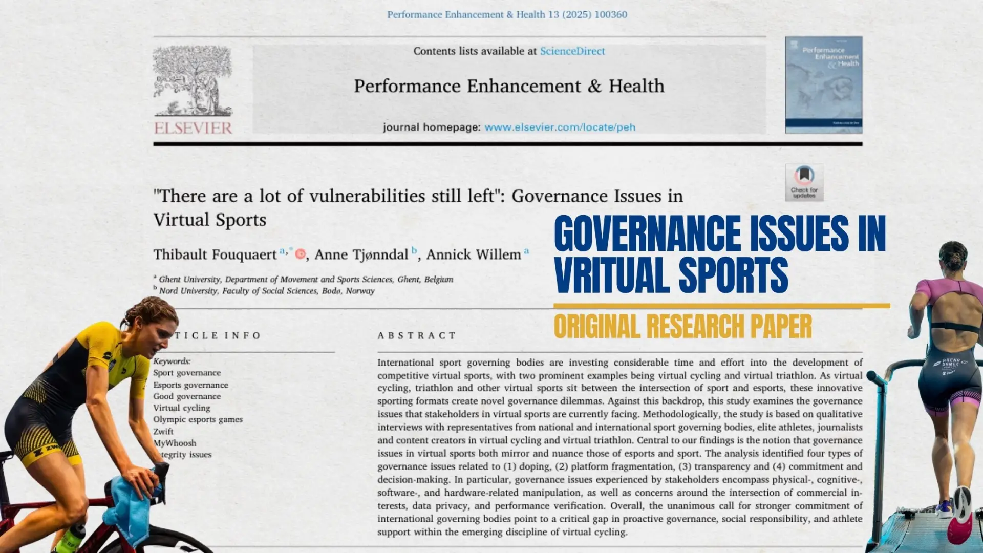 Scientific Insights on Governance Issues in Virtual Sports