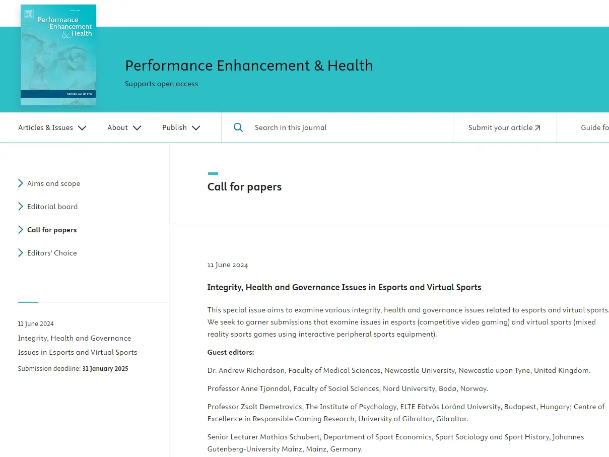 Virtual Sports - Research Network and scientific insights on virtual sports