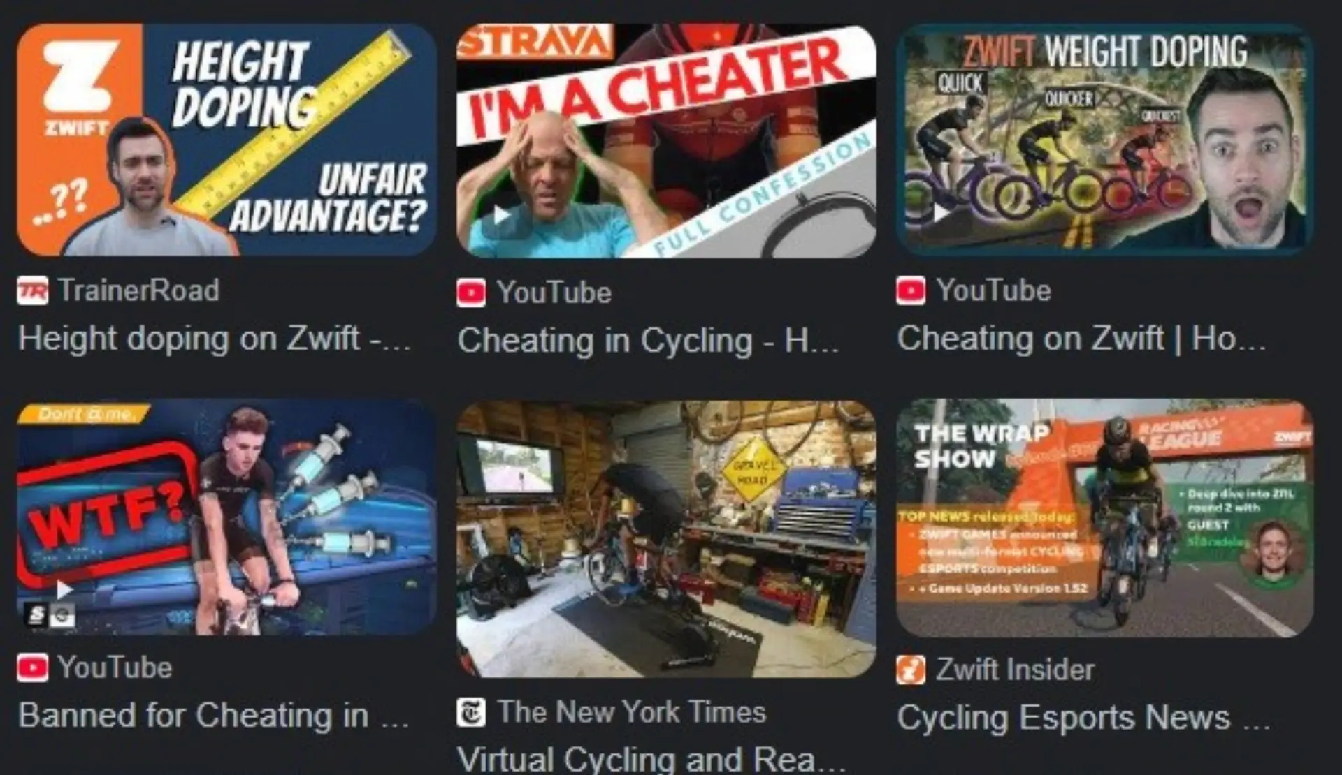 Both PEDs and mechanical doping are still an issue in virtual cycling